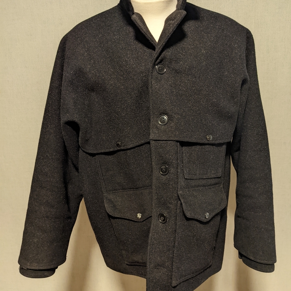Filson DOUBLE Mackinaw Cruiser Jacket, 44 Black